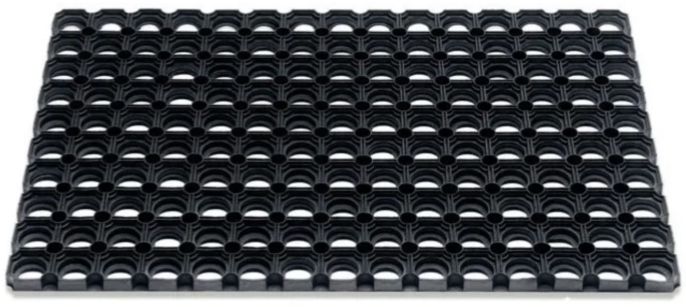 Gumová zatrávňovacia rohož pre detské ihriská čierna 100 x 150 cm