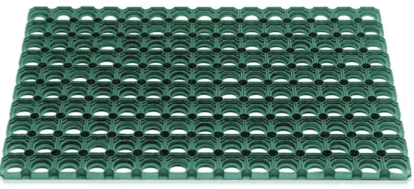 Gumová zatrávňovacia rohož pre detské ihriská zelená 100 x 150 cm