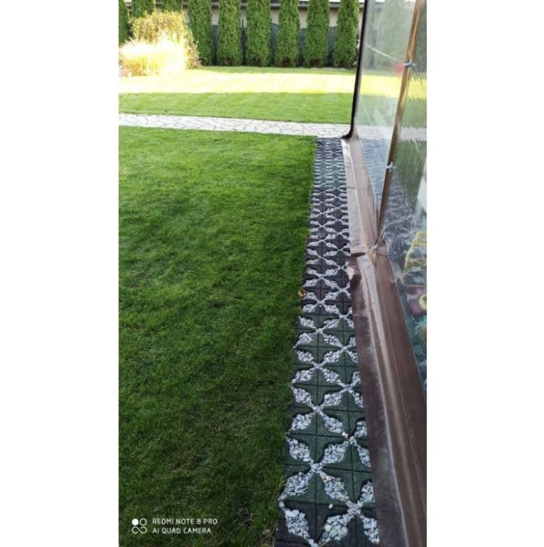 Gumová zatrávňovacia dlažba GRETA 500 × 1000 × 45 mm Červená
