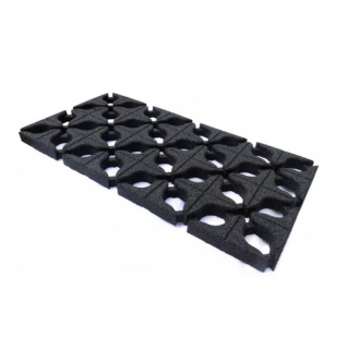 Gumová zatrávňovacia dlažba GRETA 500 × 1000 × 45 mm Čierna